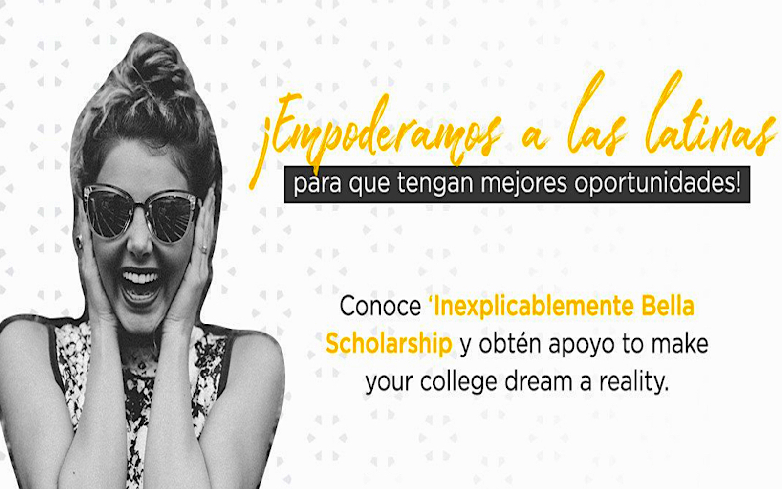 Una beca para latinas con confianza. Beca para latinas.