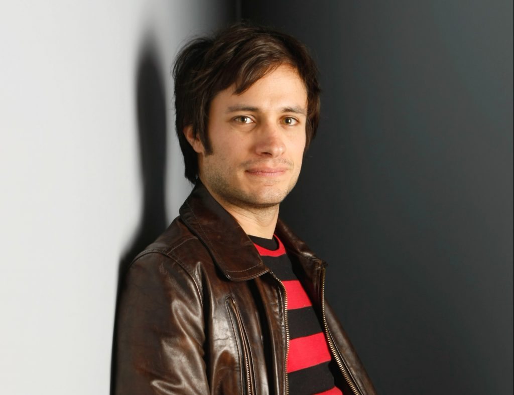 Actor Gael Garcia Bernal of "Rudo y Cursi" poses for a portrait at the Gibson Guitar Lounge during the Sundance Film Festival in Park City, Utah, on Saturday, Jan. 17, 2009. (AP Photo/Mark Mainz)