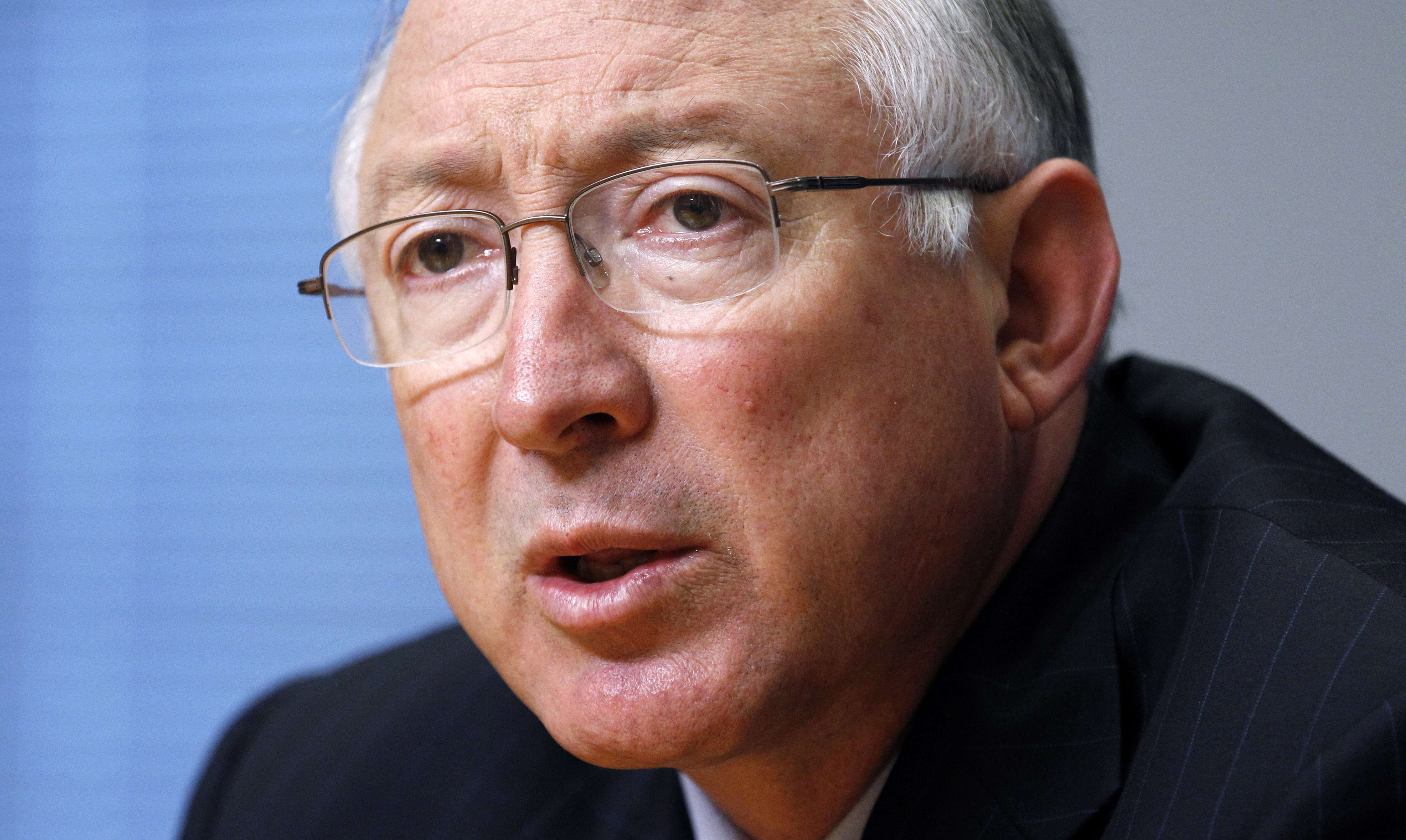 Interior Secretary Ken Salazar is interviewed by The Associated Press, Wednesday Sept. 21, 2011, in Washington. (AP Photo Manuel Balce Ceneta)