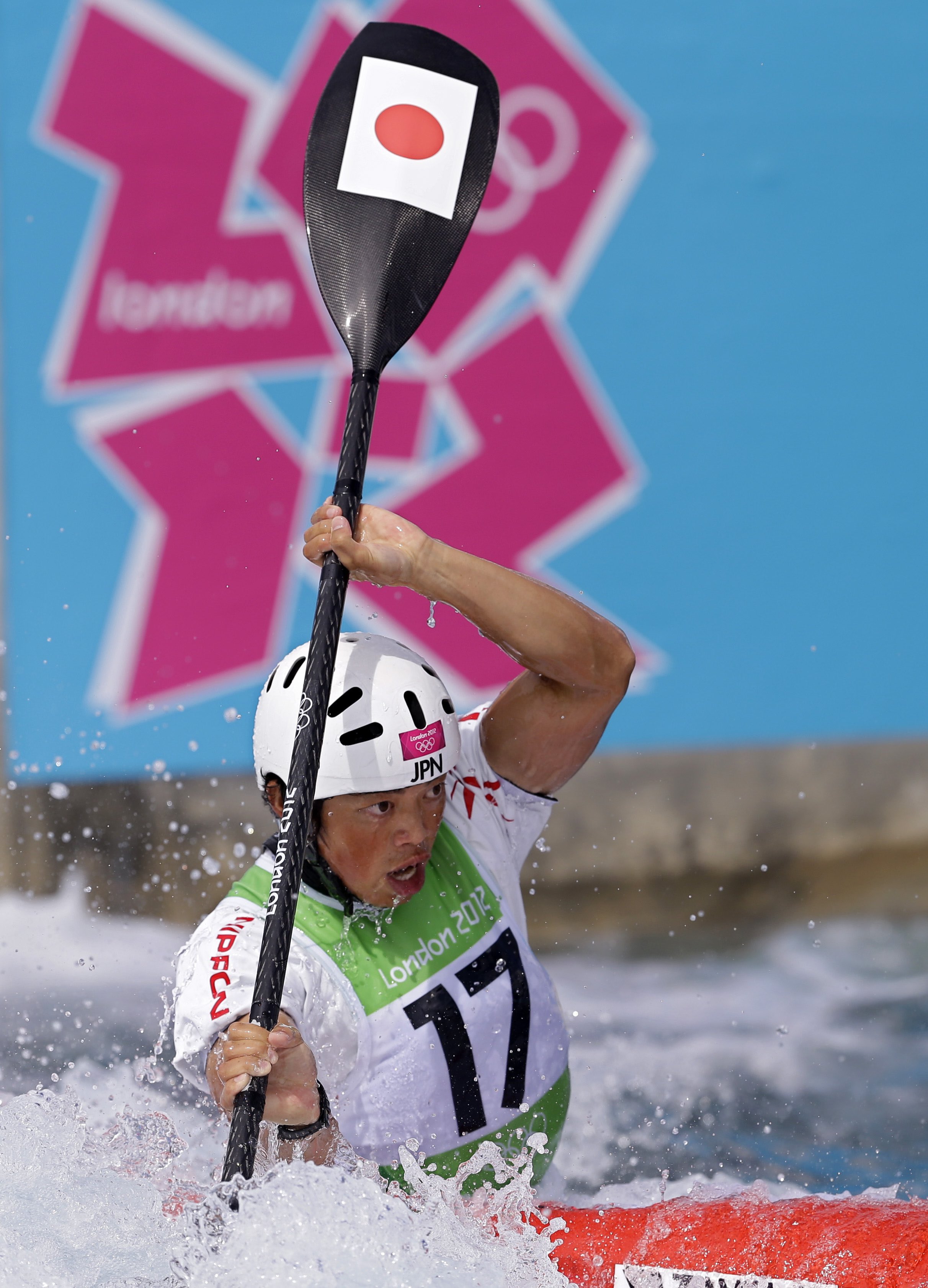 at the Lee Valley White Water Center ahead of the 2012 Summer Olympics, Sunday, July 29, 2012, in London. (AP Photo/Victor R. Caivano)