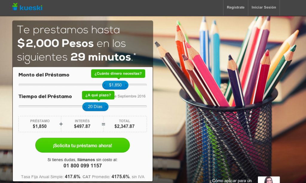 Foto del portal www.kueski.com