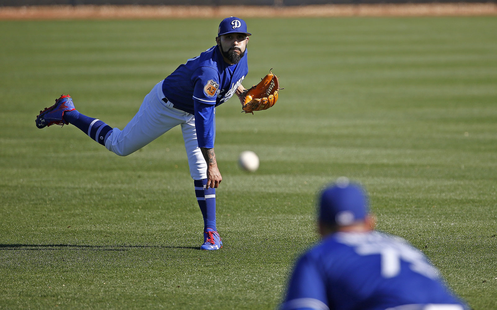 Sergio Romo, pitcher de los Dodgers de Los Ángeles