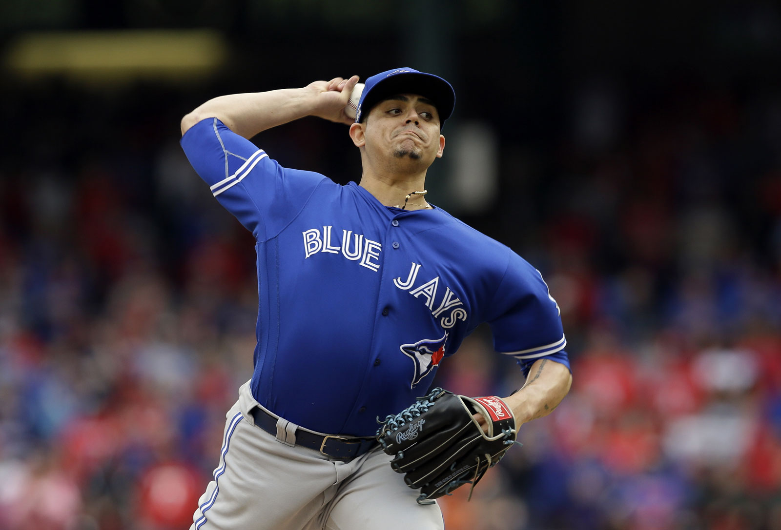 Roberto Osuna, pitcher de los Azulejos de Toronto
