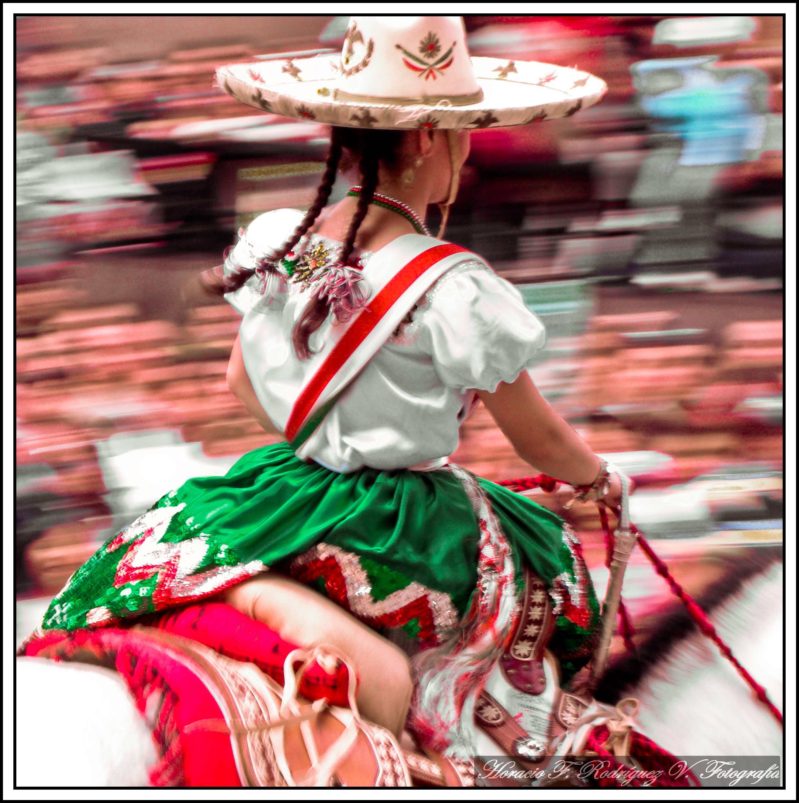 Adelita. Rebozo.
