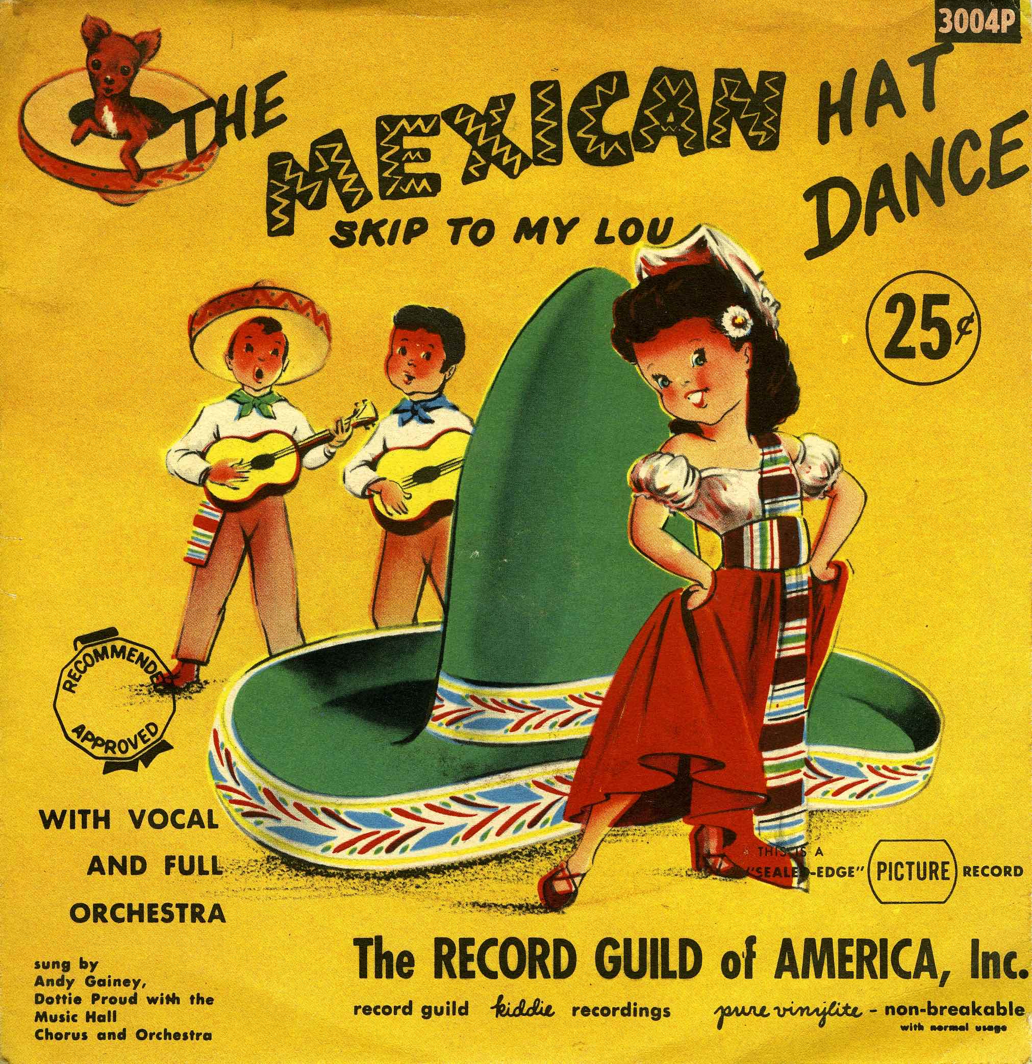 Sombreros. Baile del sombrero mexicano.