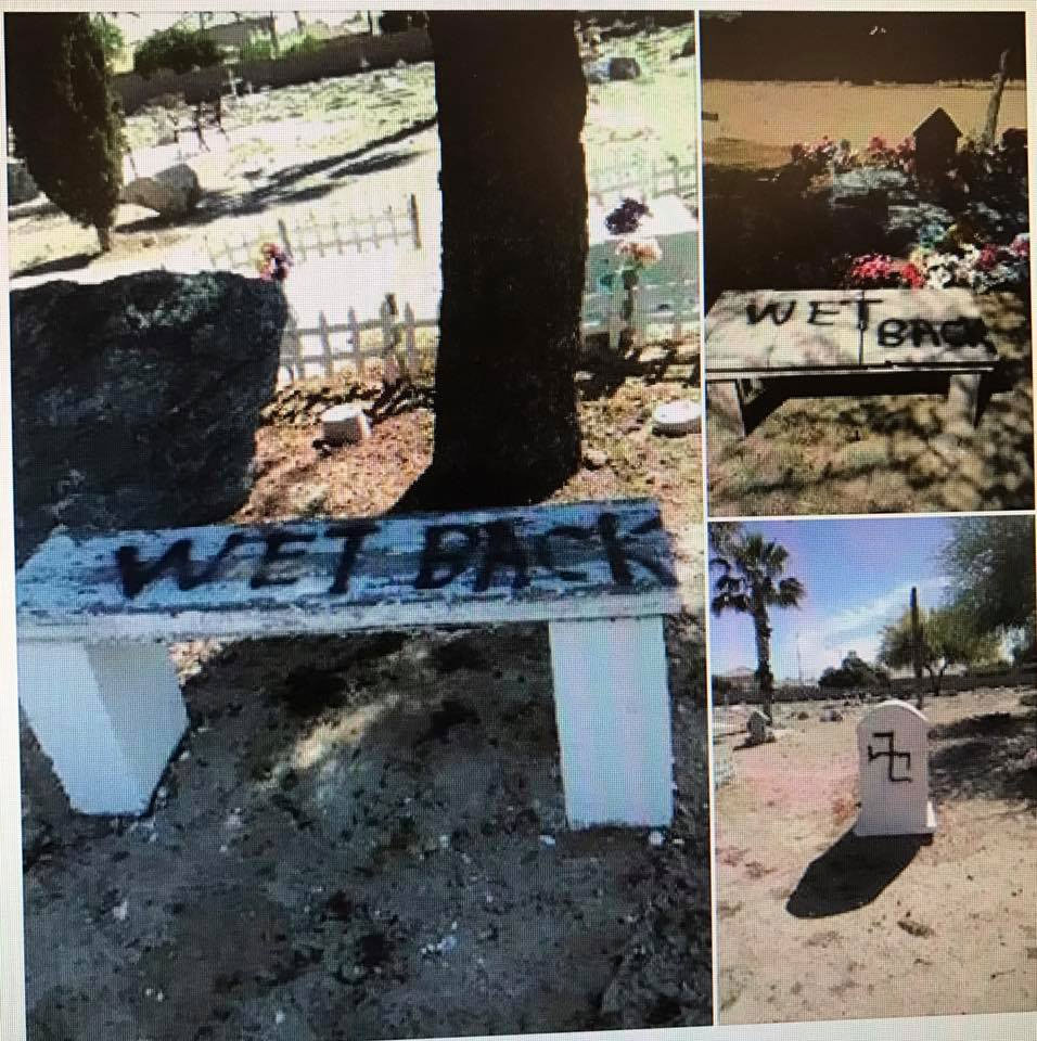 Vandalizan tumbas de campesinos inmigrantes