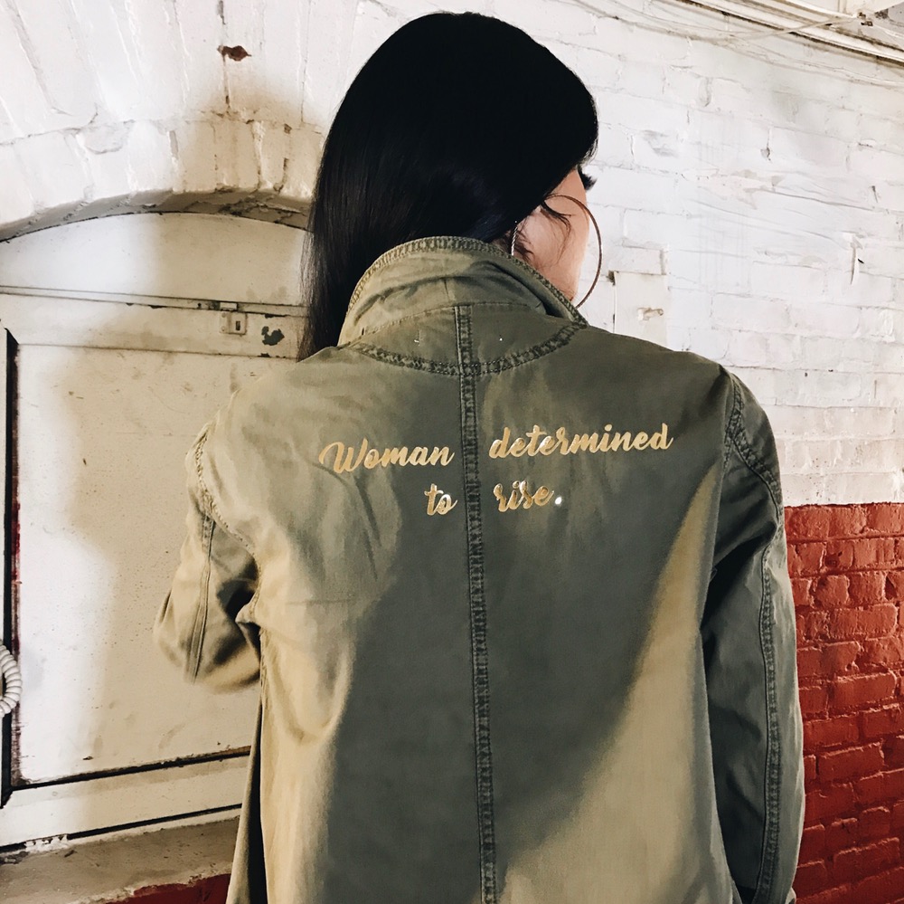 Woman determined to rise.
