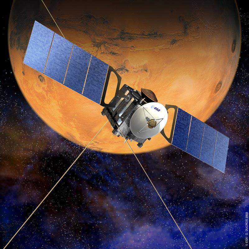 Marte, el planeta rojo.