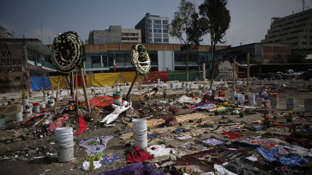 Altares tras sismo